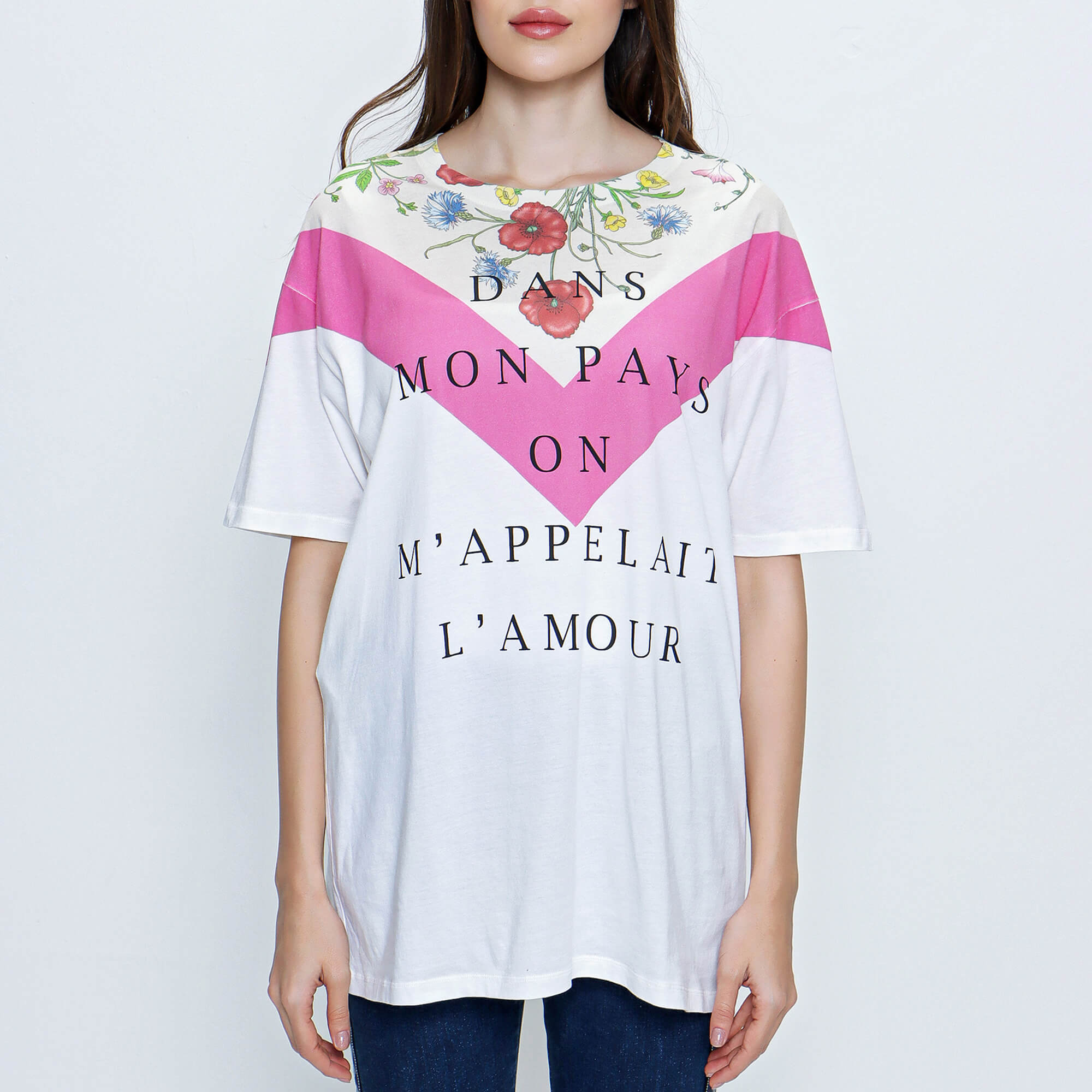 Gucci - White Dans Mon Pays On M'appelait L'amour T shirt 